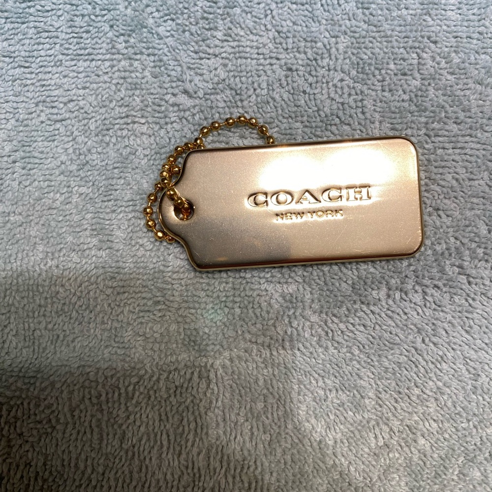 Coach Metallic Gold Tag